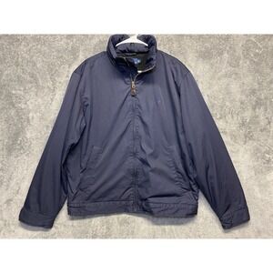 Polo Ralph Lauren Navy Vintage Fleece Lined Jacket Men's Size Large
